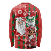 Australian Christmas Long Sleeve Shirt - Santa Koala Kangaroo and Holiday Cheer - Wonder Print Shop