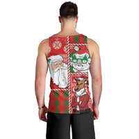 Australian Christmas Men Tank Top - Santa Koala Kangaroo and Holiday Cheer - Wonder Print Shop