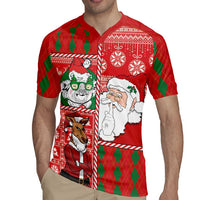 Australian Christmas Rugby Jersey - Santa Koala Kangaroo and Holiday Cheer - Wonder Print Shop