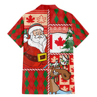 Canadian Christmas Family Matching Mermaid Dress and Hawaiian Shirt A Merry Xmas Santa and Funny Moose - Wonder Print Shop