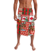Canadian Christmas Lavalava A Merry Xmas Santa and Funny Moose - Wonder Print Shop