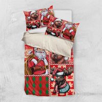 Canadian Christmas Bedding Set Santa Hoho Holiday - A Beaver and Moose - Wonder Print Shop