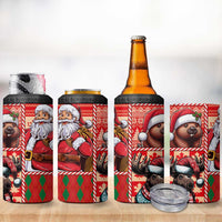 Canadian Christmas 4 in 1 Can Cooler Tumbler Santa Hoho Holiday - A Beaver and Moose - Wonder Print Shop