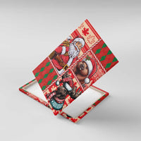 Canadian Christmas Canvas Wall Art Santa Hoho Holiday - A Beaver and Moose - Wonder Print Shop