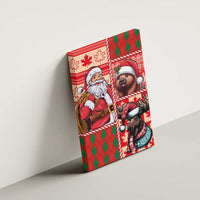 Canadian Christmas Canvas Wall Art Santa Hoho Holiday - A Beaver and Moose - Wonder Print Shop