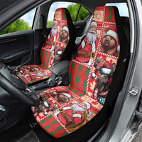 Canadian Christmas Car Seat Cover Santa Hoho Holiday - A Beaver and Moose - Wonder Print Shop