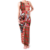 Canadian Christmas Family Matching Tank Maxi Dress and Hawaiian Shirt Santa Hoho Holiday - A Beaver and Moose - Wonder Print Shop