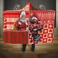Canadian Christmas Hooded Blanket Santa Hoho Holiday - A Beaver and Moose