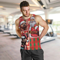Canadian Christmas Men Tank Top Santa Hoho Holiday - A Beaver and Moose - Wonder Print Shop