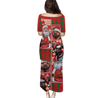 Canadian Christmas Puletasi Santa Hoho Holiday - A Beaver and Moose - Wonder Print Shop