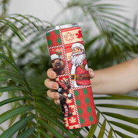 Canadian Christmas Skinny Tumbler Santa Hoho Holiday - A Beaver and Moose - Wonder Print Shop