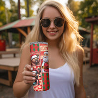 Canadian Christmas Skinny Tumbler Santa Hoho Holiday - A Beaver and Moose - Wonder Print Shop
