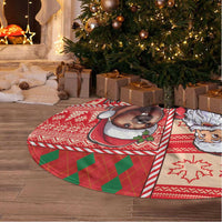 Canadian Christmas Tree Skirt Santa Hoho Holiday - A Beaver and Moose - Wonder Print Shop