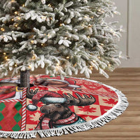 Canadian Christmas Tree Skirt Santa Hoho Holiday - A Beaver and Moose - Wonder Print Shop