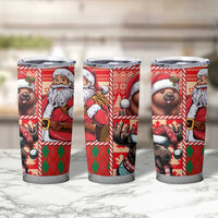 Canadian Christmas Tumbler Cup Santa Hoho Holiday - A Beaver and Moose - Wonder Print Shop