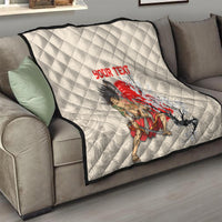 Personalised Japanese Culture Hawaii Style Quilt Japanese Samurai with Hawaiian Pattern - Wonder Print Shop
