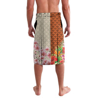 Japanese Culture Hawaii Style Lavalava Mauna Kea and Fuji Mountains - Wonder Print Shop