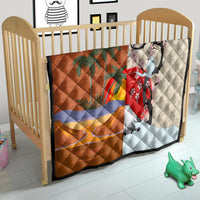 Japanese Culture Hawaii Style Quilt Mauna Kea and Fuji Mountains - Wonder Print Shop