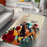 Kentucky Horse Racing 151st Anniversary Area Rug LT03