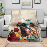 Kentucky Horse Racing 151st Anniversary Blanket LT03