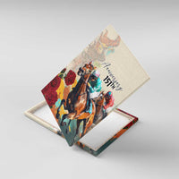 Kentucky Horse Racing 151st Anniversary Canvas Wall Art LT03