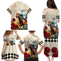 Kentucky Horse Racing 151st Anniversary Family Matching Puletasi and Hawaiian Shirt LT03