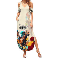 Kentucky Horse Racing 151st Anniversary Summer Maxi Dress LT03