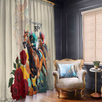 Kentucky Horse Racing 151st Anniversary Window Curtain LT03