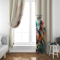 Kentucky Horse Racing 151st Anniversary Window Curtain LT03