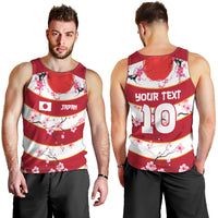 Custom Japan Rugby Men Tank Top Sakura Blossom Go Champion 2024 - Wonder Print Shop