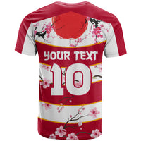 Custom Japan Rugby T Shirt Sakura Blossom Go Champion 2024 - Wonder Print Shop