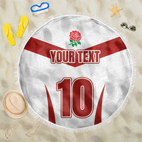 Custom England Rugby-The Red Rose Beach Blanket Go Champions
