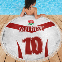 Custom England Rugby-The Red Rose Beach Blanket Go Champions