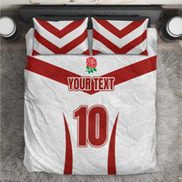 Custom England Rugby-The Red Rose Bedding Set Go Champions