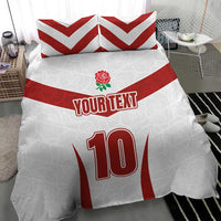 Custom England Rugby-The Red Rose Bedding Set Go Champions