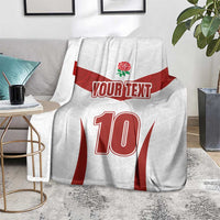 Custom England Rugby-The Red Rose Blanket Go Champions