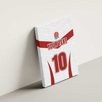 Custom England Rugby-The Red Rose Canvas Wall Art Go Champions