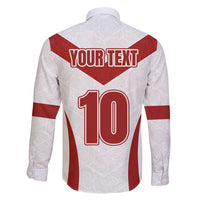 Custom England Rugby-The Red Rose Family Matching Long Sleeve Bodycon Dress and Hawaiian Shirt Go Champions