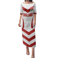 Custom England Rugby-The Red Rose Family Matching Puletasi and Hawaiian Shirt Go Champions