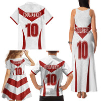 Custom England Rugby-The Red Rose Family Matching Tank Maxi Dress and Hawaiian Shirt Go Champions