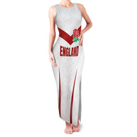Custom England Rugby-The Red Rose Family Matching Tank Maxi Dress and Hawaiian Shirt Go Champions