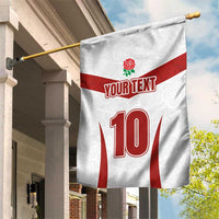 Custom England Rugby-The Red Rose Garden Flag Go Champions