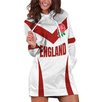 Custom England Rugby-The Red Rose Hoodie Dress Go Champions