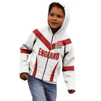 Custom England Rugby-The Red Rose Kid Hoodie Go Champions