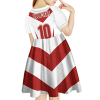 Custom England Rugby-The Red Rose Kid Short Sleeve Dress Go Champions