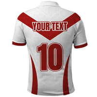 Custom England Rugby-The Red Rose Polo Shirt Go Champions