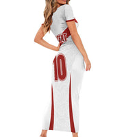 Custom England Rugby-The Red Rose Short Sleeve Bodycon Dress Go Champions