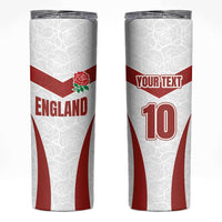 Custom England Rugby-The Red Rose Skinny Tumbler Go Champions