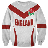 Custom England Rugby-The Red Rose Sweatshirt Go Champions