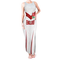 Custom England Rugby-The Red Rose Tank Maxi Dress Go Champions